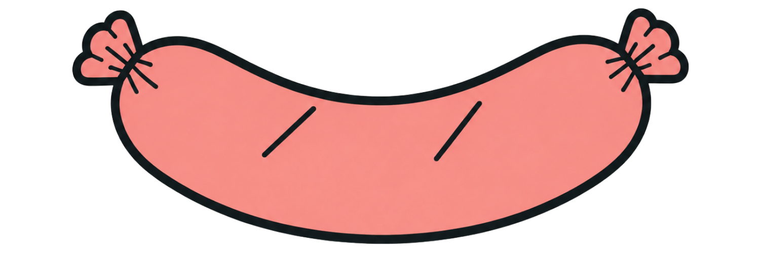 Stretchable copy of the SAUSAGERS logo